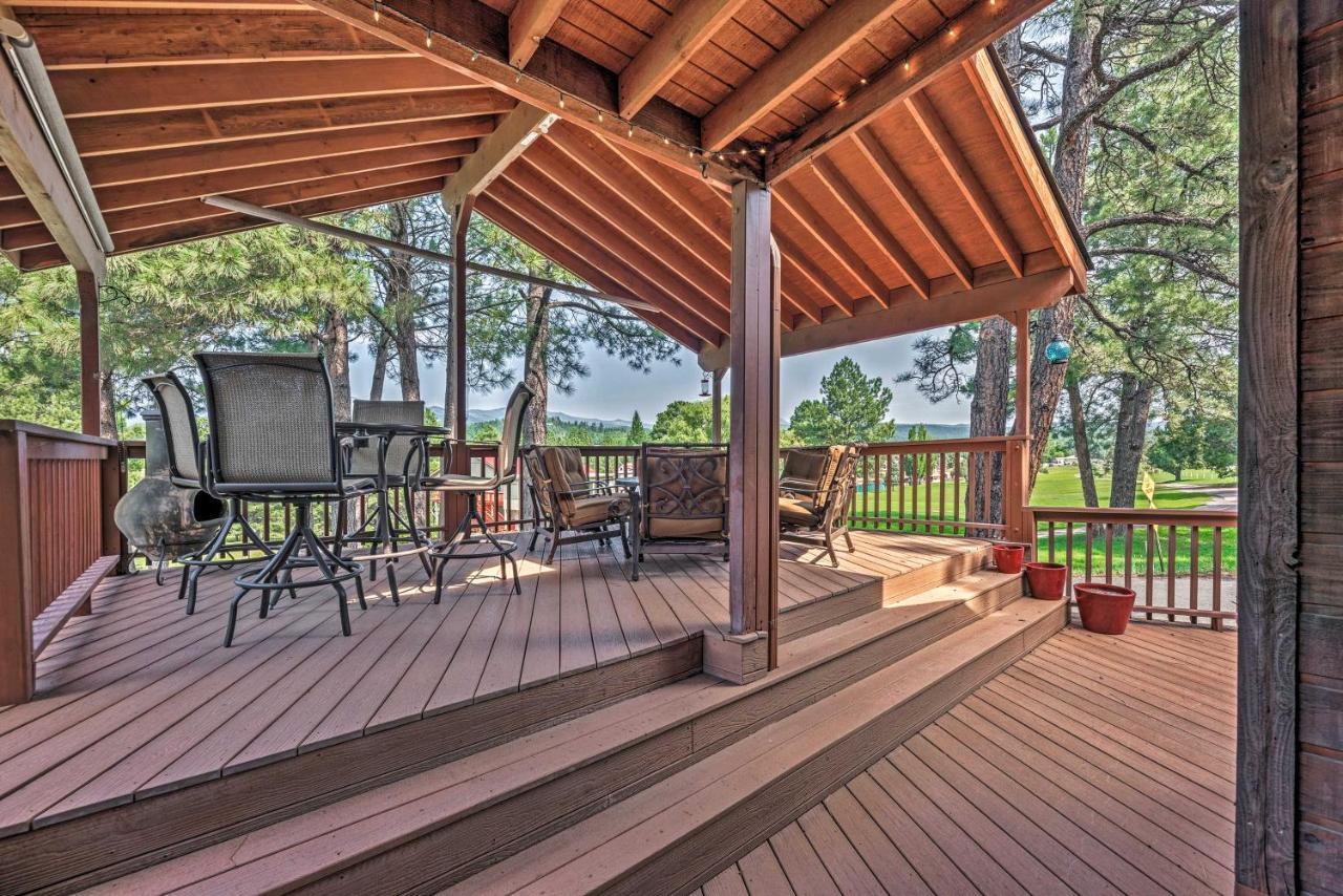 Cozy Ruidoso Cabin With Private Hot Tub And Large Deck Exterior foto
